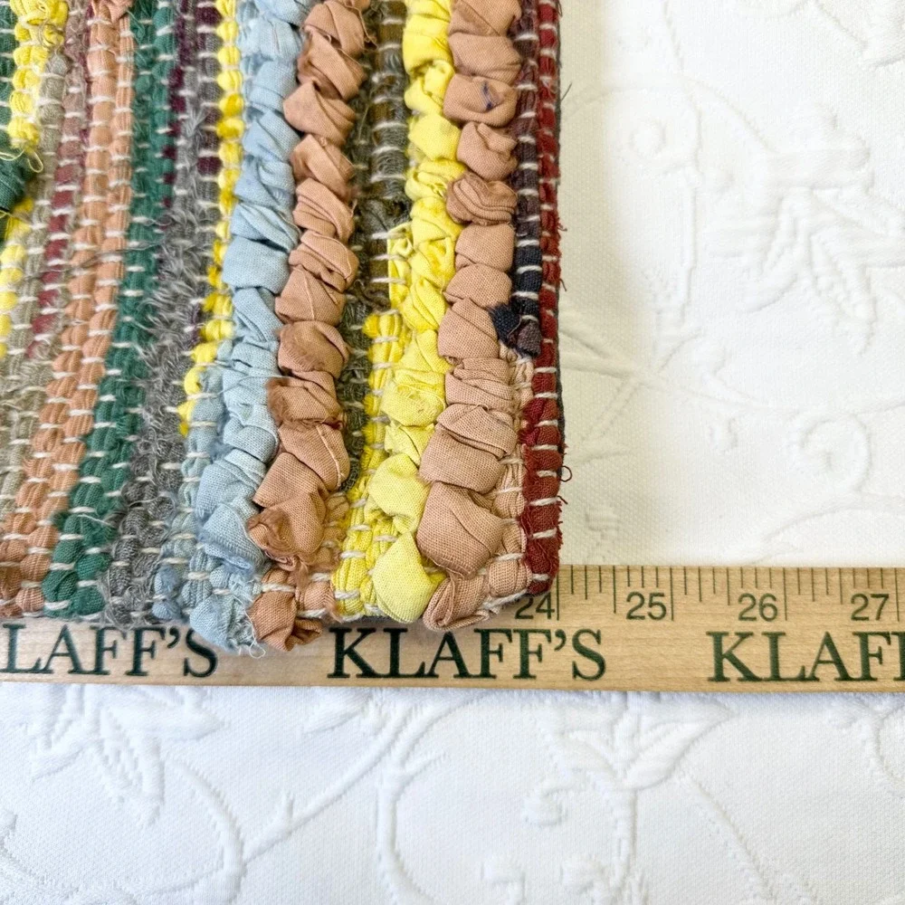 Handmade Cotton Rag Rug Kilim Southwestern Geometric Multicolor Pillow Sham Boho